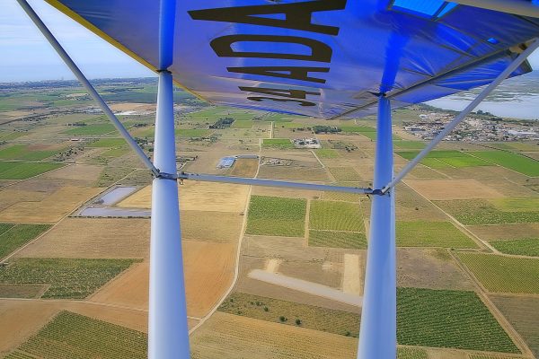 Zbor pe traseul Aerodrom Sirna-Coada lacului Snagov-Mănăstirea Căldărușani-Lacul Dridu-Aerodrom Sirna